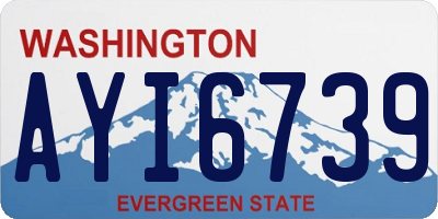 WA license plate AYI6739