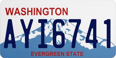 WA license plate AYI6741
