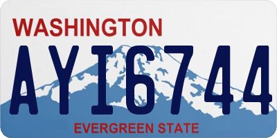 WA license plate AYI6744