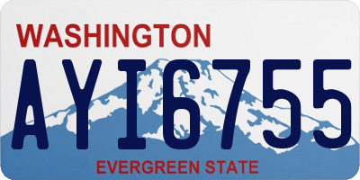 WA license plate AYI6755