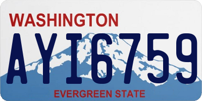 WA license plate AYI6759