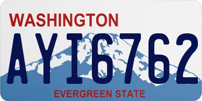 WA license plate AYI6762