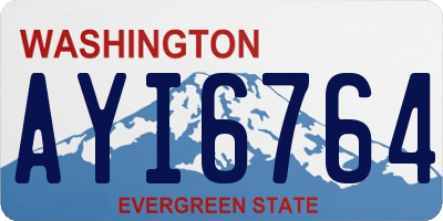 WA license plate AYI6764