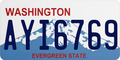 WA license plate AYI6769