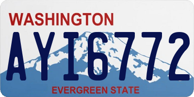 WA license plate AYI6772