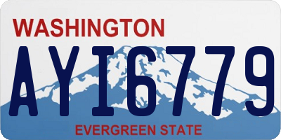 WA license plate AYI6779