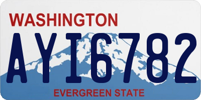 WA license plate AYI6782