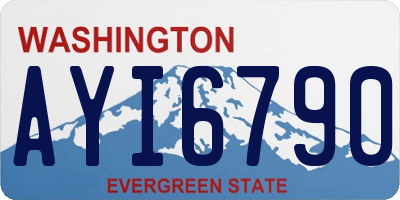 WA license plate AYI6790