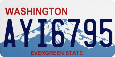 WA license plate AYI6795