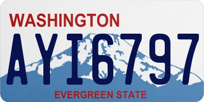 WA license plate AYI6797