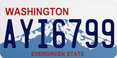 WA license plate AYI6799