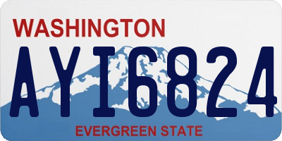 WA license plate AYI6824