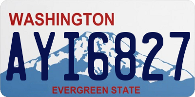 WA license plate AYI6827