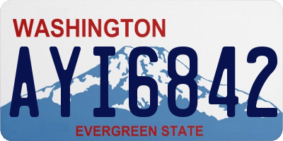 WA license plate AYI6842