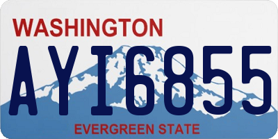 WA license plate AYI6855