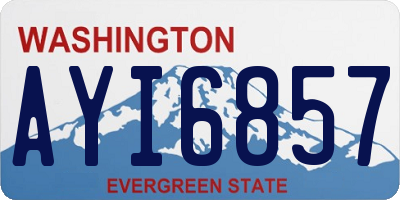 WA license plate AYI6857