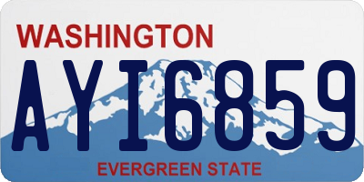 WA license plate AYI6859