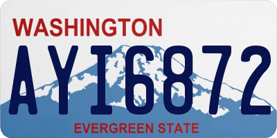 WA license plate AYI6872