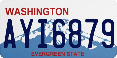 WA license plate AYI6879