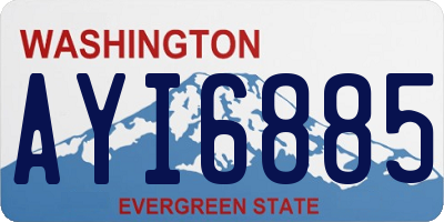 WA license plate AYI6885