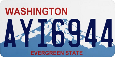 WA license plate AYI6944