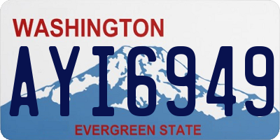 WA license plate AYI6949