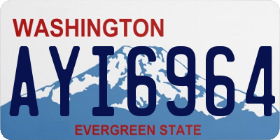 WA license plate AYI6964