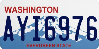 WA license plate AYI6976