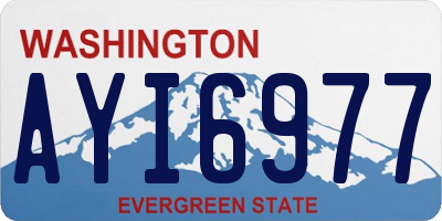 WA license plate AYI6977