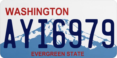 WA license plate AYI6979