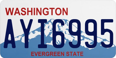 WA license plate AYI6995