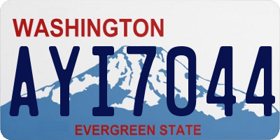 WA license plate AYI7044