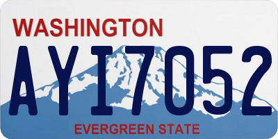 WA license plate AYI7052