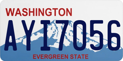 WA license plate AYI7056