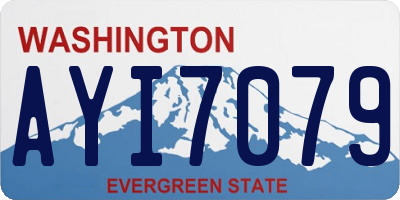 WA license plate AYI7079