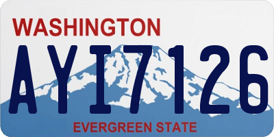 WA license plate AYI7126