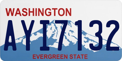 WA license plate AYI7132