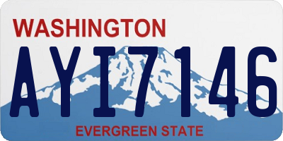 WA license plate AYI7146