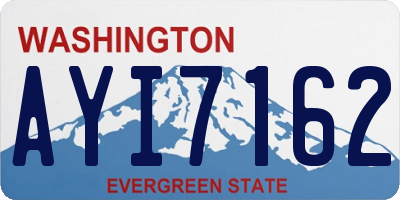 WA license plate AYI7162