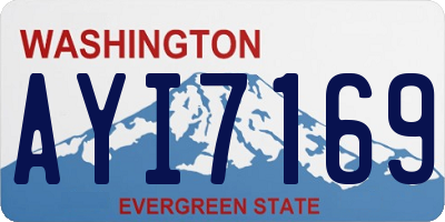 WA license plate AYI7169