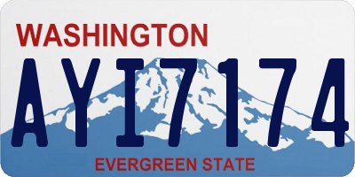 WA license plate AYI7174