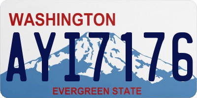 WA license plate AYI7176