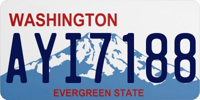 WA license plate AYI7188
