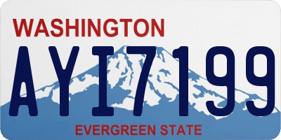 WA license plate AYI7199