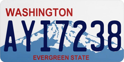 WA license plate AYI7238