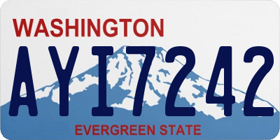 WA license plate AYI7242