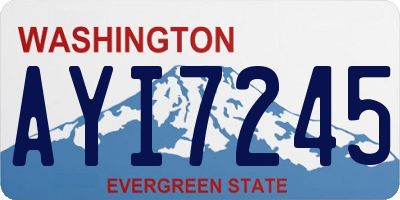 WA license plate AYI7245