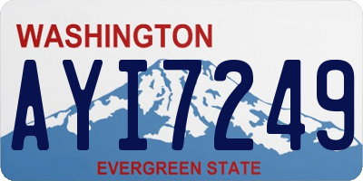 WA license plate AYI7249
