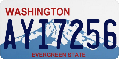 WA license plate AYI7256