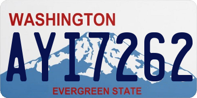 WA license plate AYI7262